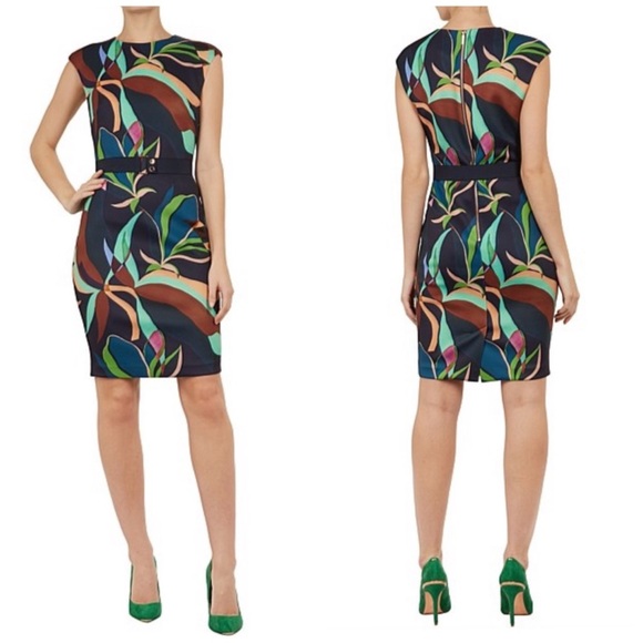 Ted Baker Adilyyn Supernatural Structure Bodycon Dress - Picture 2 of 12